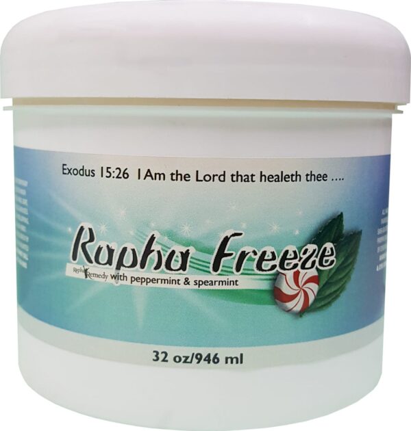 A jar of Rapha Freeze on a white background.