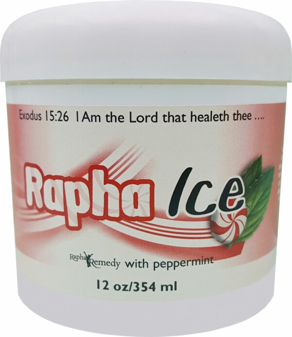 A jar of Rapha Ice with peppermint.