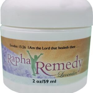 A jar of Rapha Remedy with Lavender on a white background.