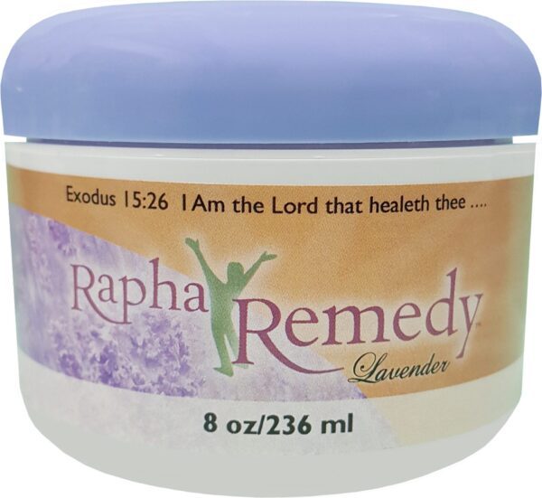 A jar of Rapha Remedy with Lavender.