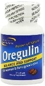 A bottle of Oregulin advanced and support.
