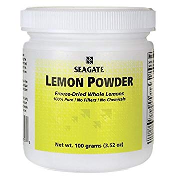 Seagate Lemon Powder in a white jar.