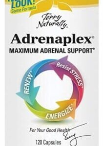 A box of Adrenaplex maximum adrenal support.