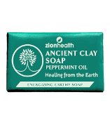 Ancient Clay Soap peppermint oil bar.
