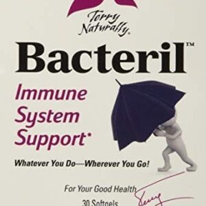 A box of Bacteril, bacterial immune system support.