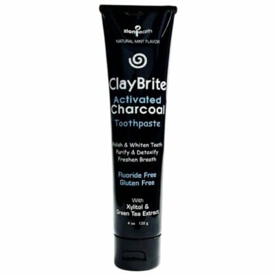 Claybrite Activated Charcoal Toothpaste.