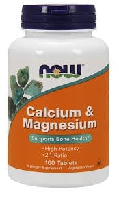 Now Calcium & Magnesium tablets.