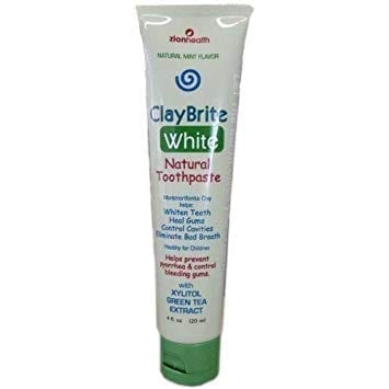 ClayBrite White Natural Toothpaste tube.