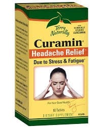 A box of Curamin® Headache Relief.