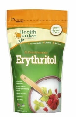 Erythritol powder.