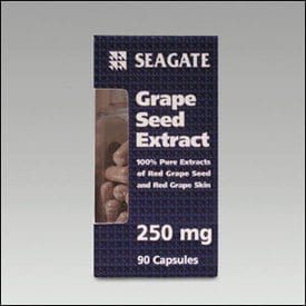 Seagate Grape Seed Extract 250mg Capsules.
