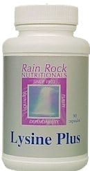 Rain rock nutritionals Lysine Plus.