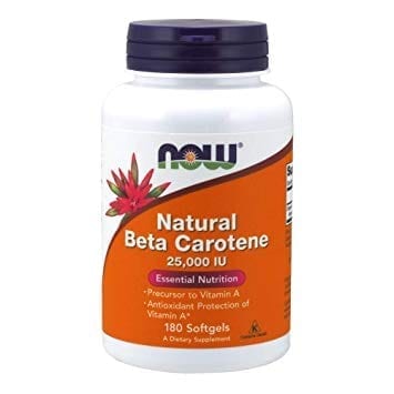 Now foods Natural Beta Carotene natural beta carotene 500mg.