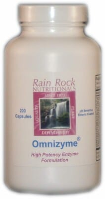 Rain rock nutrition's Omnizyme.