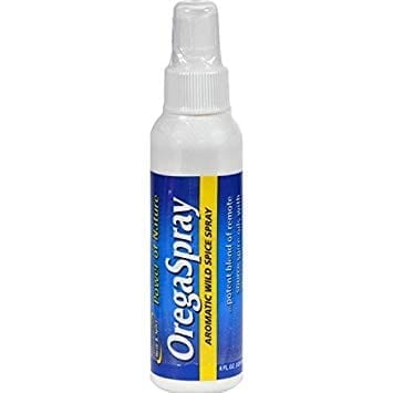 A bottle of OregaSpray on a white background.
