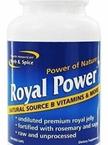 A bottle of Royal Power 3X Royal Jelly.