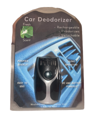 Car Deodorizer in packaging on a transparent background.