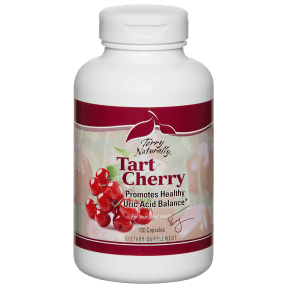 A bottle of Tart Cherry Fruit Extract.