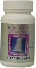 Rain rock nutritionals Vitamin B-6-100.
