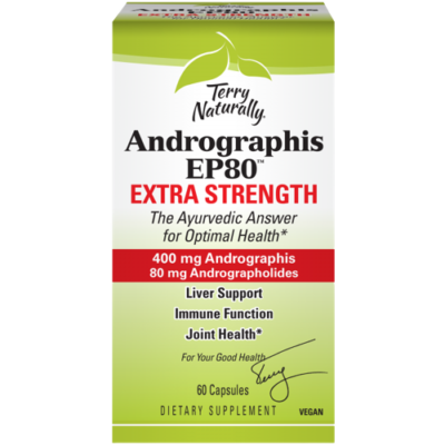 Andrographis EP80 Extra Strength is recommended for liver and immune health.